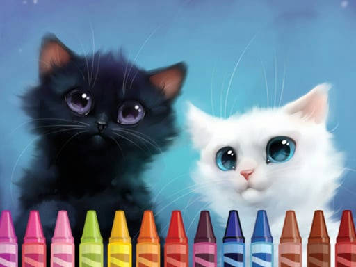 Play 4GameGround - Kittens Coloring