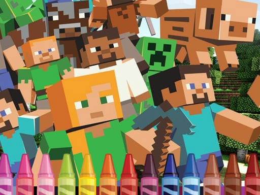 Play 4GameGround - Minecraft Coloring