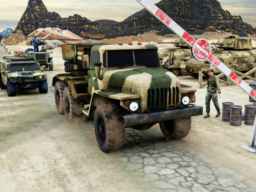 Play Army Machine Transporter Truck