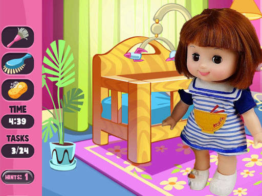 Play Baby Doll House Cleaning