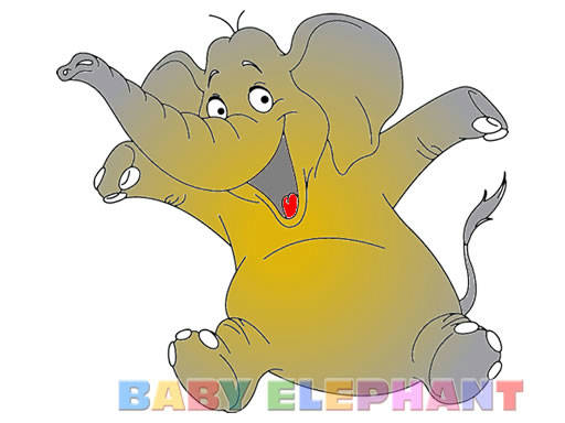 Play Baby Elephant Coloring