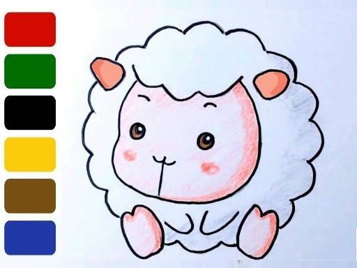 Play Baby sheep ColoringBook