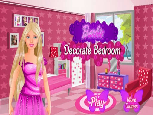 Play Barbie decorate bedroom