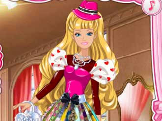 Play Barbie's Valentine's Patchwork Dress