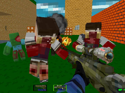 Play Blocky Combat Swat Zombie Survival 2022