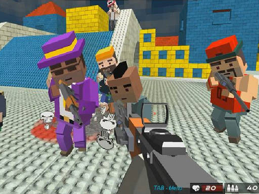 Play Blocky Gangster Warfare 2022