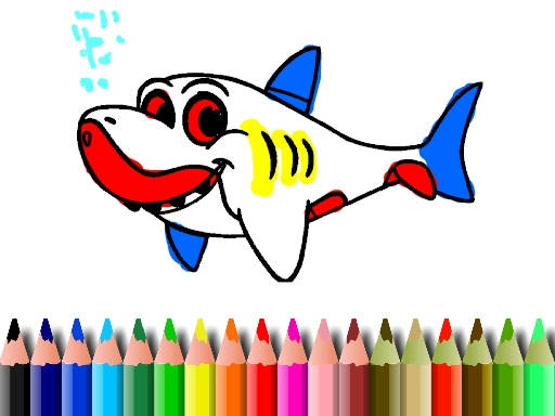 Play BTS Shark Coloring Book