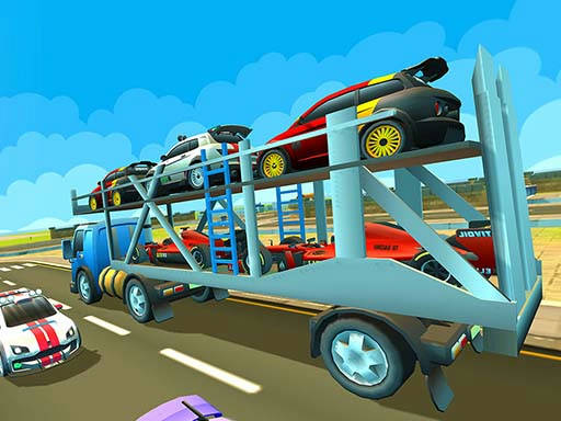 Play Cargo Euro Truck Drive Car Transport New