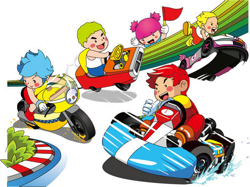 Play Cartoon Kart Puzzle