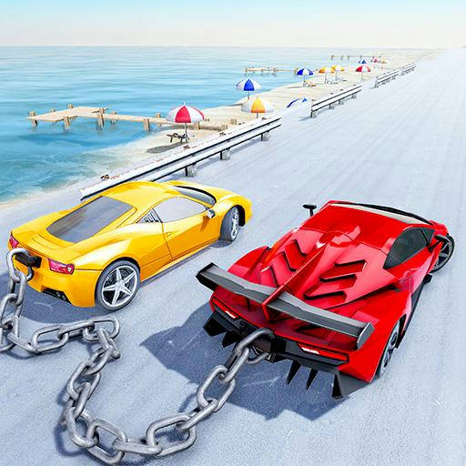 Play Chained Car Stunts Race Mega Ramp GT Racing