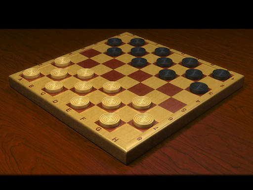 Play Checkers Dama chess board