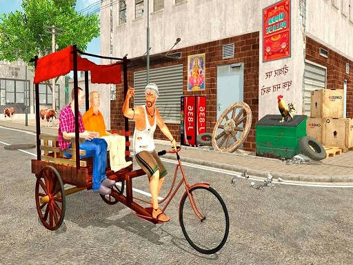 Play City Public Cycle Rickshaw Driving Simulator