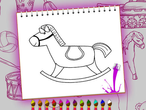 Play Coloring Book Toy Shop