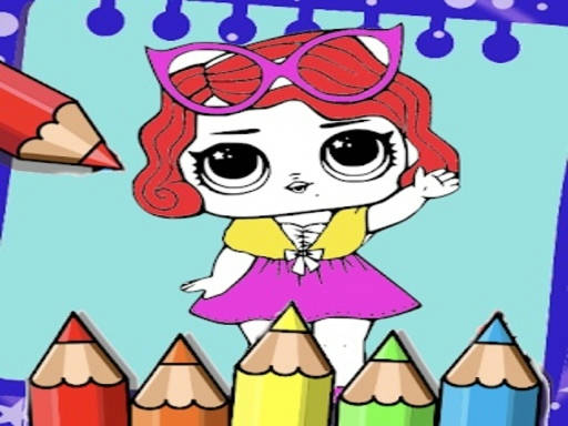 Play Coloring Dolls Book