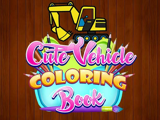 Play Cute Vehicle Coloring Book