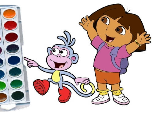 Play Dora The Explorer Coloring Book