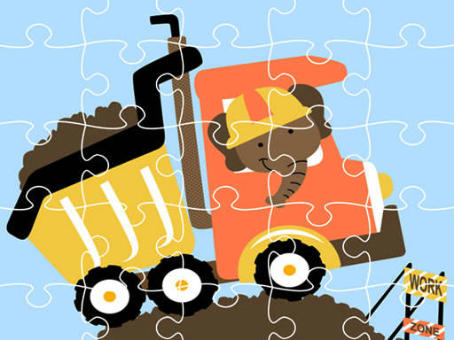 Play Dumper Trucks Jigsaw