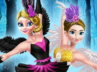 Play Ellie and Annie Black Swan and White Swa