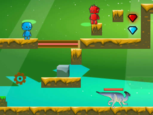 Play Fire And Water In Dino World