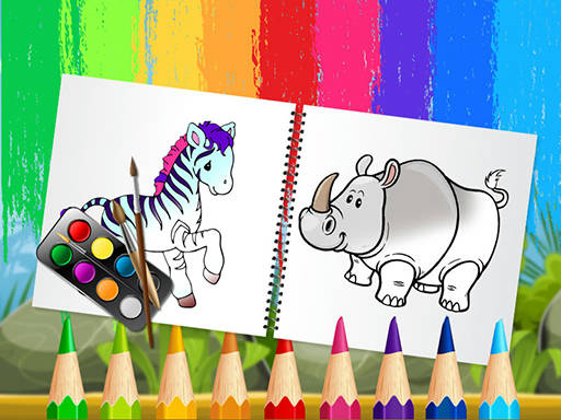 Play Funny Animals Coloring Book