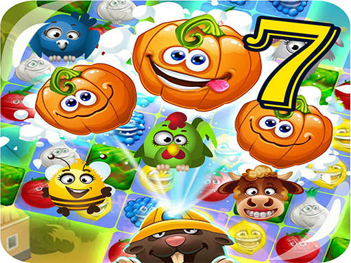 Play Funny Faces Farm Match3 Mermaid - treasure game