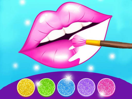 Play Glitter Lips Coloring Game