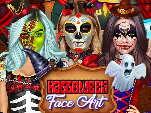 Play Halloween Face Art