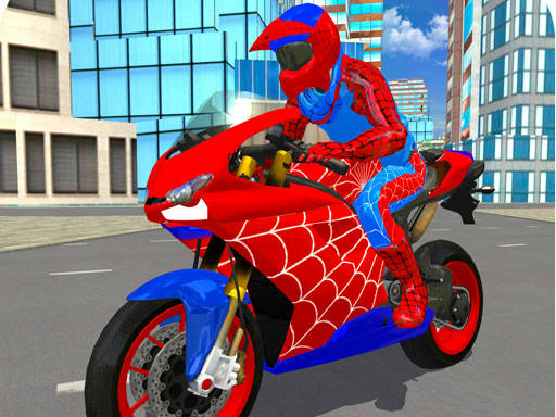 Play Hero Stunt Spider Bike Simulator 3d 2