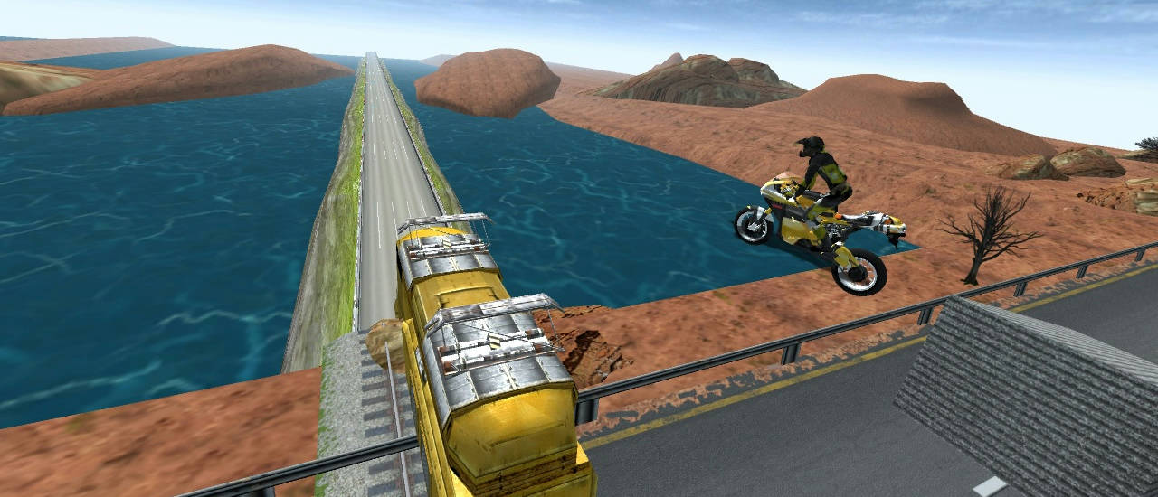 Play Highway Traffic Bike Stunts