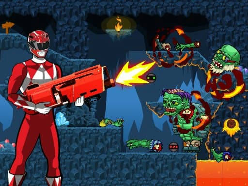 Play Idle Power Rangers Kill Zombies