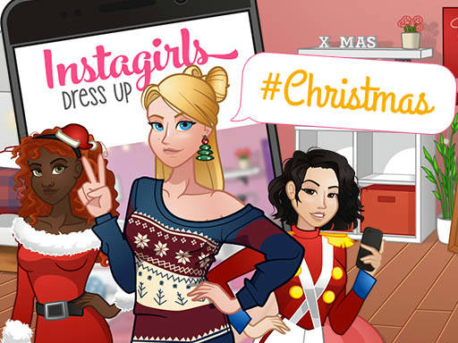 Play Instagirls Christmas Dress Up