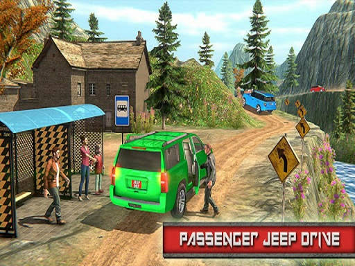 Play Jeep Passeger Offroad Mountain Simulation Game