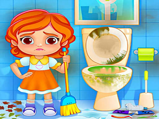 Play Kids House Cleanup