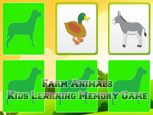 Play Kids Learning Farm Animals Memory