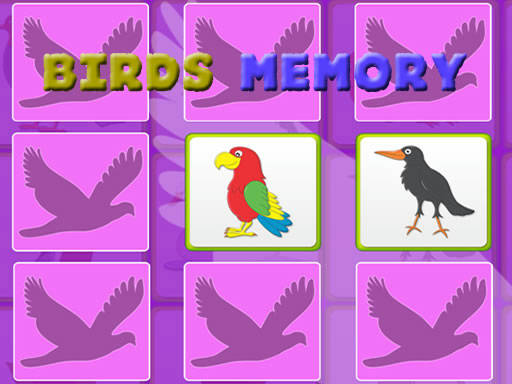 Play Kids Memory Game - Birds