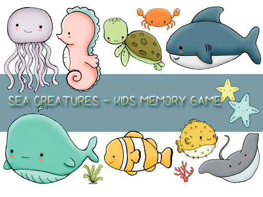 Play Kids Memory Sea Creatures