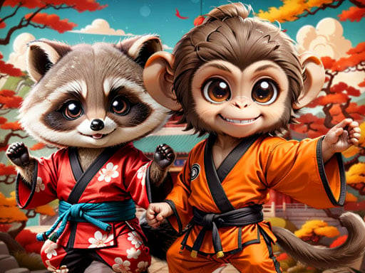 Play Kung Fu Little Animals