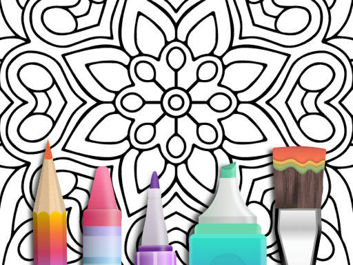 Play Mandala Coloring Book - Casual