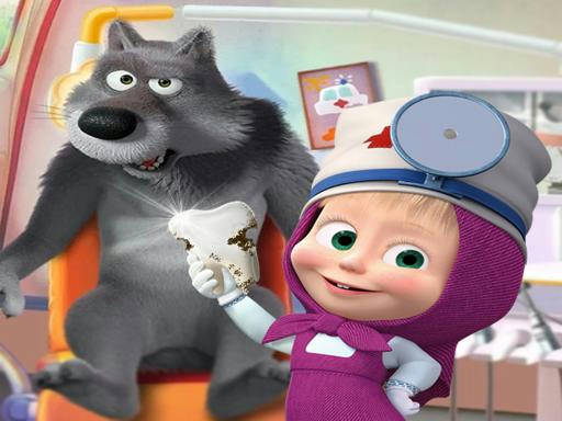 Play Masha and the Bear- Free Dentist Hospital Surgery