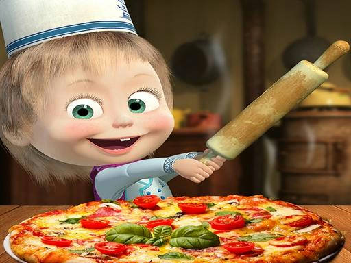 Play Masha and the Bear Pizzeria ! Pizza Maker Game onl