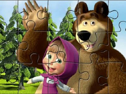 Play Masha Puzzle Time