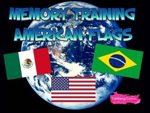 Play MEMORY TRAINING. AMERICAN FLAGS