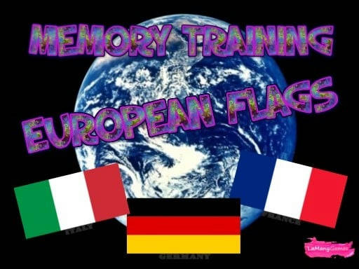 Play MEMORY TRAINING. EUROPEAN FLAGS