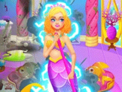 Play Mermaid Sea House Cleaning And Decorating