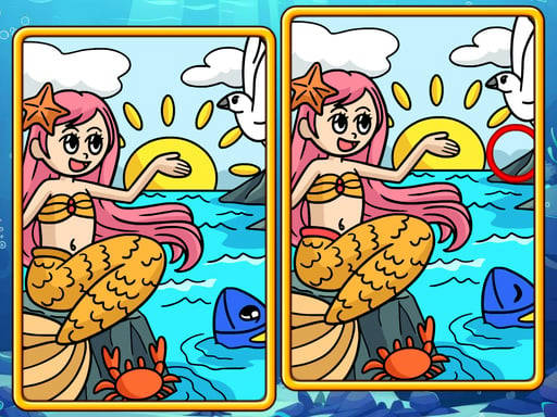 Play Mermaids: Spot The Differences