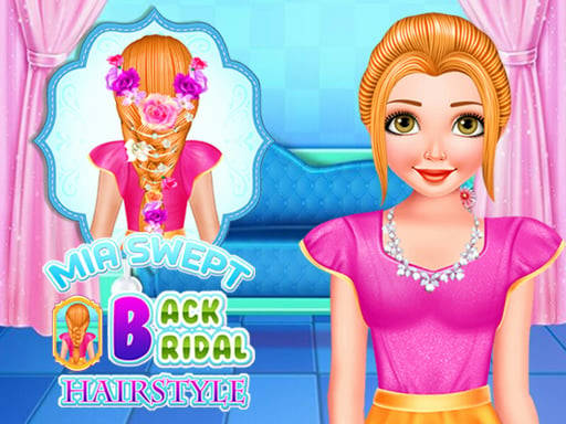 Play Mia Swept-Back Bridal Hairstyle