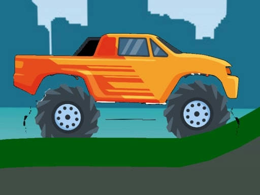 Play Monster Truck Hill Driving 2D