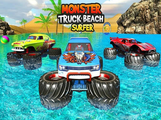 Play Monster Truck Water Surfing: Truck Racing Games