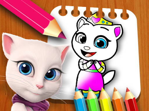 Play My Angela Talking Coloring Book