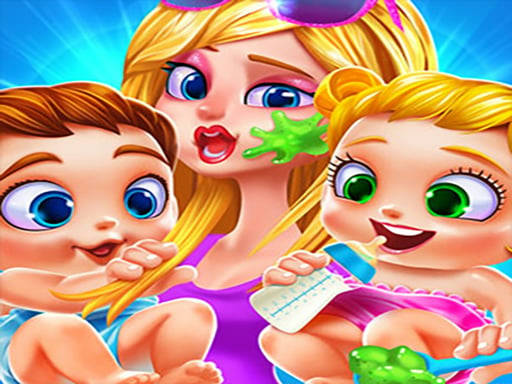 Play My Newborn Baby Twins Care